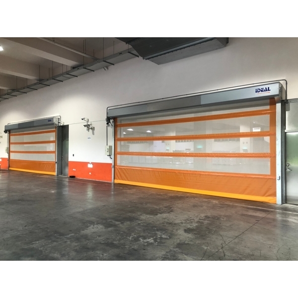 PVC軟式快速捲門 (透氣通風紗網型)-愛第爾自動化工程有限公司