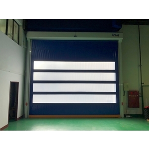 PVC軟式快速捲門 (透氣通風紗網型)