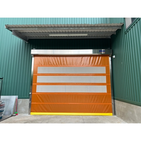 PVC軟式快速捲門 (透氣通風紗網型),愛第爾自動化工程有限公司