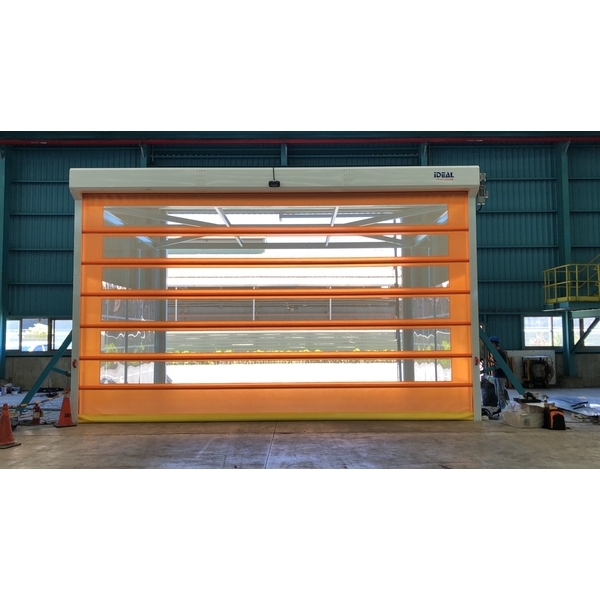 PVC軟式快速捲門 (透氣通風紗網型),愛第爾自動化工程有限公司