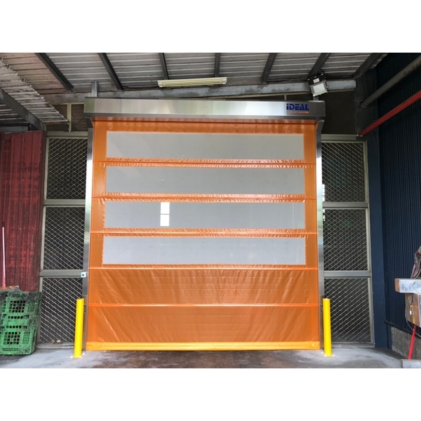 PVC軟式快速捲門 (透氣通風紗網型),愛第爾自動化工程有限公司