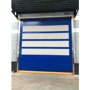 PVC軟式快速捲門 (透氣通風紗網型)