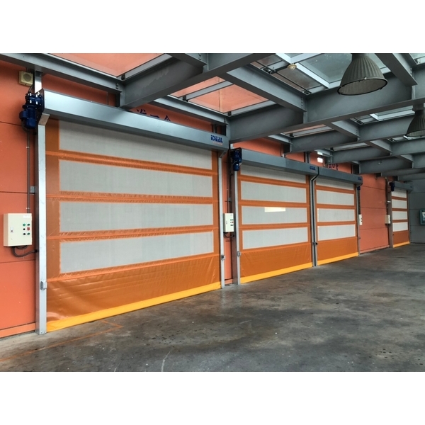 PVC軟式快速捲門 (透氣通風紗網型)-愛第爾自動化工程有限公司