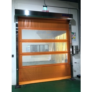 PVC軟式快速捲門 (透氣通風紗網型)