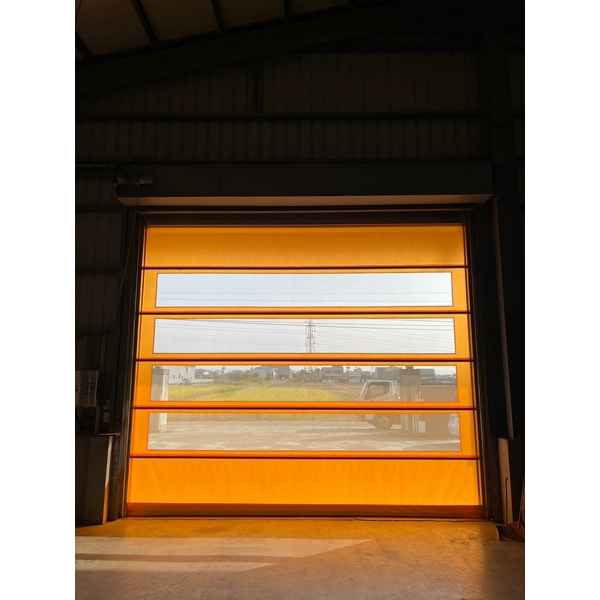 PVC軟式快速捲門 (透氣通風紗網型)-愛第爾自動化工程有限公司