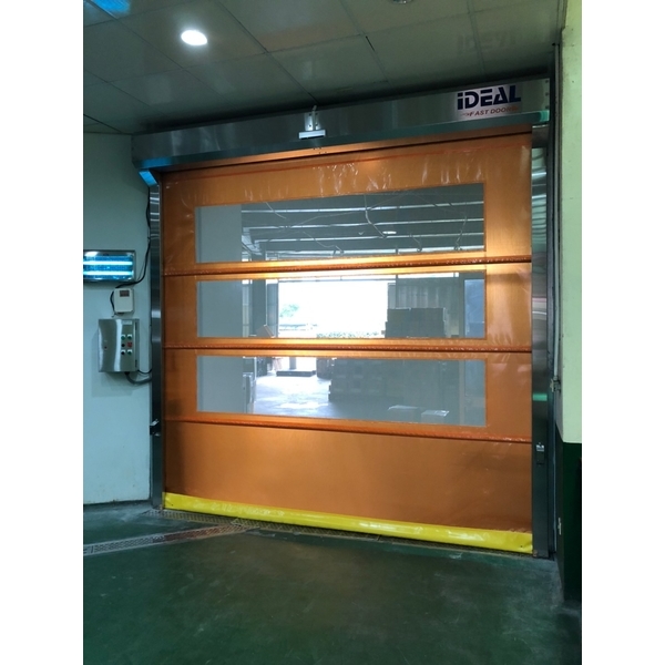 PVC軟式快速捲門 (透氣通風紗網型)-愛第爾自動化工程有限公司