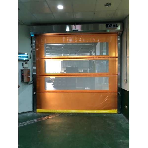 PVC軟式快速捲門 (透氣通風紗網型),愛第爾自動化工程有限公司