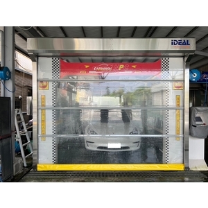 台中全國加油站洗車機PVC快速捲門
