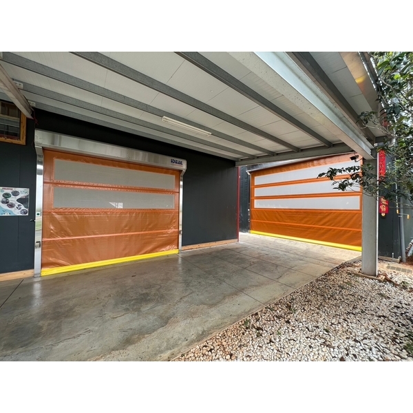 PVC軟式快速捲門(南投茶業故事館)-愛第爾自動化工程有限公司