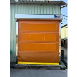 嘉義各式醬菜及醬油加工廠PVC快速捲門(透氣通風紗網型)