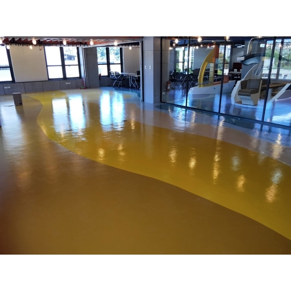 EPOXY地板鋪設(波浪型)-聚鼎實業有限公司