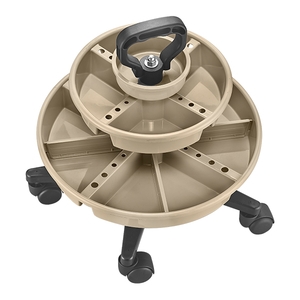 手提輪轉式零件工具車(卡其),康得倫事業有限公司