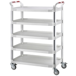 五層工作推車-大型(白)-康得倫事業有限公司