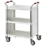 三層工作推車-標準型圍邊(白)-康得倫事業有限公司