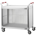 二層工作推車-大型圍邊(白)-康得倫事業有限公司