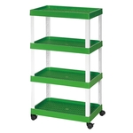 移動式置物架-青草綠(網板) , 康得倫事業有限公司