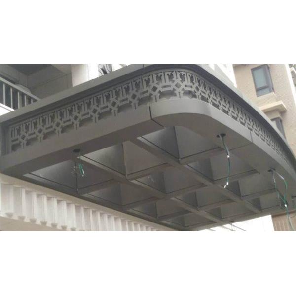 新店鋼構造型雨遮2,仲尉金屬工程有限公司