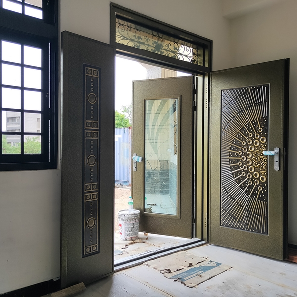 壓花門玄關門-金美滿有限公司