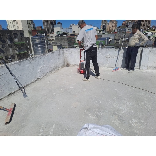 屋頂pu防水膜刨除整理-文得工程行
