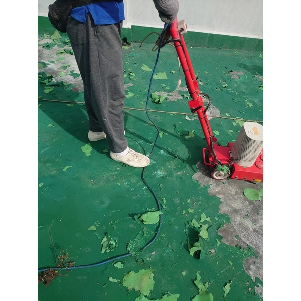 屋頂pu防水膜刨除整理-文得工程行