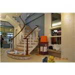 印尼柚木拼接樓梯踏板，非洲柚木扶手 - 山衍實業有限公司