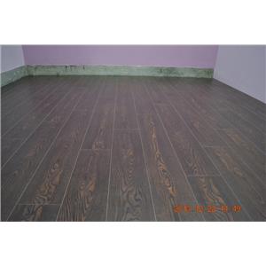 炭化超耐磨地板6.4寸4分-蕭瑟棕