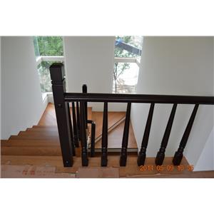 新原古緬甸柚木樓梯踏板，雞翅木扶手