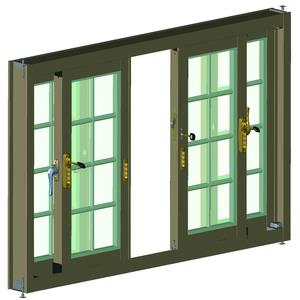 推射窗(複層玻璃 3D全貌圖),臺灣之窗企業股份有限公司