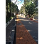 彩繪噴花地坪(原山形圖案)-南投仁愛鄉柏油車道地坪 - 凡臣企業有限公司