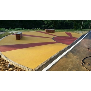 彩繪噴花LOGO-桃園自行車道工程