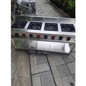 台北商用快速四口爐推薦｜304不銹鋼營業用四口瓦斯爐・高效大火力餐飲廚房設備,百順企業行