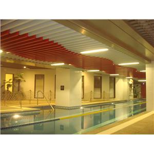 泳池造型鋁障板天花