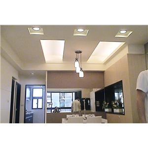 輕鋼架(暗架) 矽酸鈣造型天花板