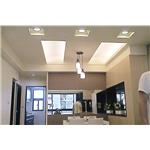 輕鋼架(暗架) 矽酸鈣造型天花板