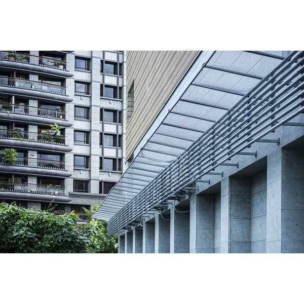 和平實驗國小防-磁磚墜落網-開旭專業圍網有限公司