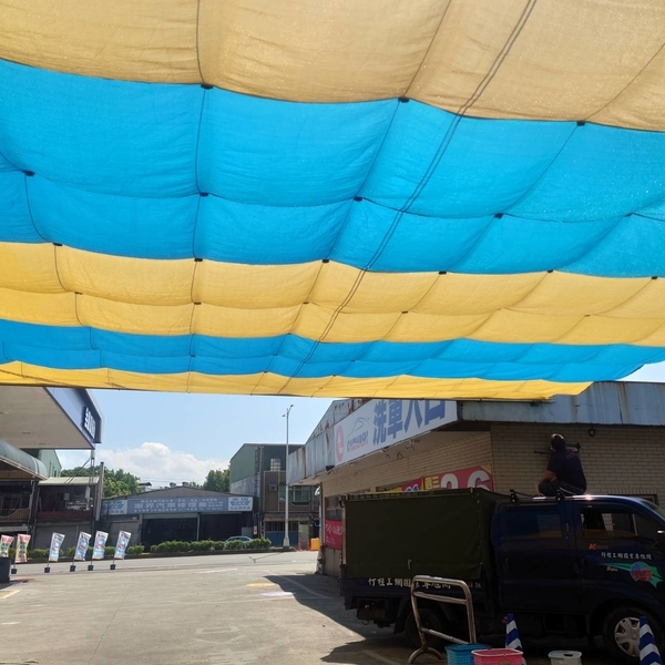 大溪加油站-遮陽網-開旭專業圍網有限公司