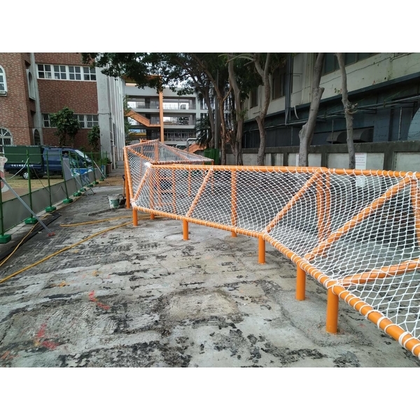 新竹香山大庄國小-遊戲攀爬網-開旭專業圍網有限公司