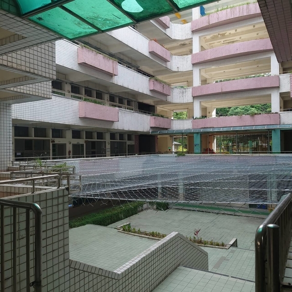 青山國中小學-防墜落網,開旭專業圍網有限公司
