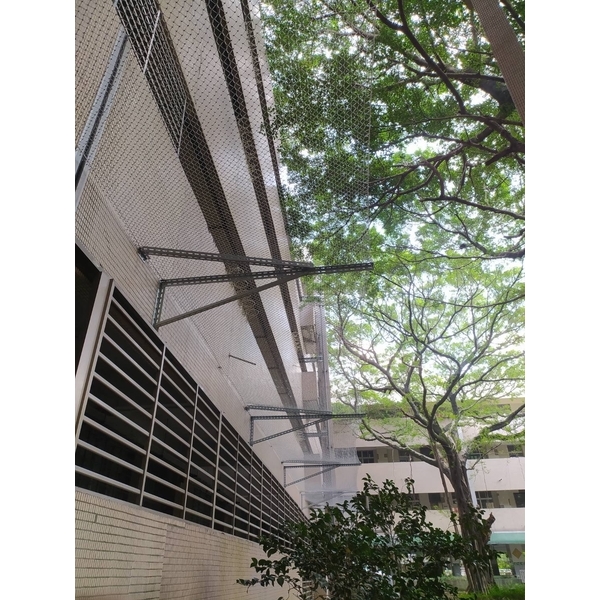 福安國民中學-防磁磚墜落網-開旭專業圍網有限公司
