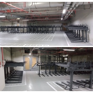 雙層腳踏車位架