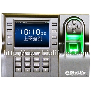 Bio580彩色門禁考勤指紋機,怡群科技股份有限公司