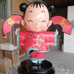 藝術雕像-扇子娃娃 , 歐睿科技有限公司