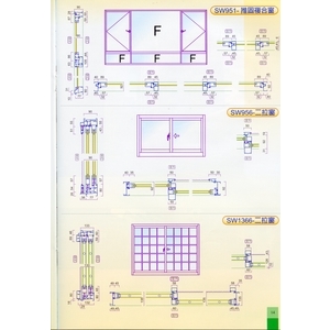 SW951型 鵝牌單層玻璃氣密窗 , 綠建築企業有限公司