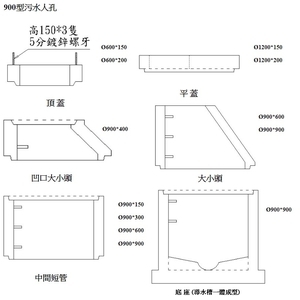 D900型污水人孔,永怡企業股份有限公司