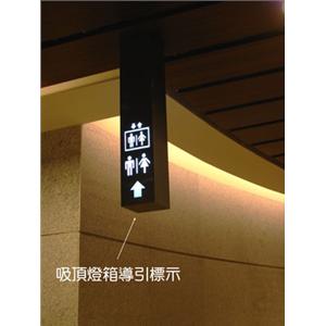 吸頂燈箱導引標示