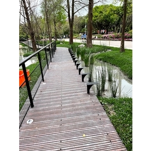 大安森林公園-賞景棧道欄杆