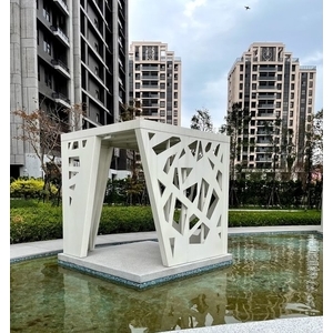 幸福莊園社區-中庭水池造景