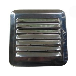 平面式(方型)外氣口-F01．浴室排風罩．通氣罩．平面方形排氣罩．外氣口、外牆排風罩．外氣罩,泓富產品實業有限公司