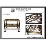 客製化 鍛造小方桌 - 葡萄藤鍛造藝術有限公司