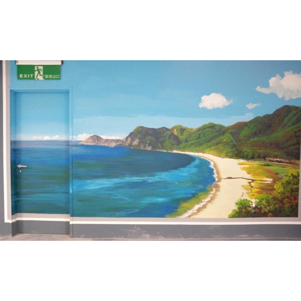 停車場牆壁彩繪